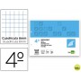 RECAMBIO LIDERPAPEL CUARTO APAISADO 100 H 2TCA-08 CUADRO 8 MM 2 TALADROS CON MARGEN