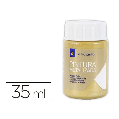 PINTURA METALIZADA LA PAJARITAORO RICO 35 ML