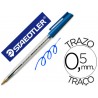 BOLIGRAFO STAEDTLER STICK AZUL CON CAPUCHON