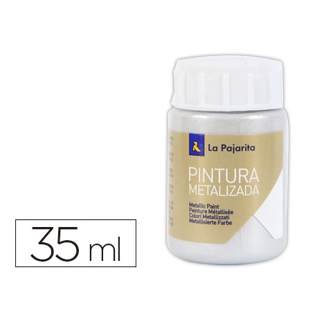 PINTURA METALIZADA LA PAJARITAPLATA 35 ML