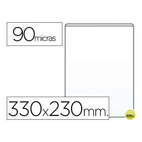 FUNDA PORTADOCUMENTO FOLIO 90 MICRAS PVC TRANSPARENTE