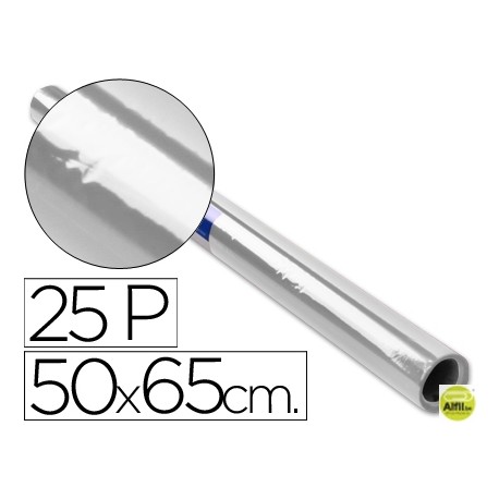 PAPEL CELOFAN ROLLO TREPADO INCOLORO DE 50X65 CM