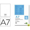 BLOC NOTAS LIDERPAPEL LISO A7 80 HOJAS 60G/M2 PERFORADO