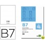 BLOC NOTAS LIDERPAPEL LISO B7 80 HOJAS 60G/M2 PERFORADO