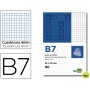 BLOC NOTAS LIDERPAPEL CUADRO 4MM B7 80 HOJAS 60G/M2 PERFORADO