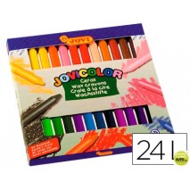 LAPICES CERA JOVICOLOR -CAJA DE 24 COLORES