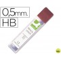 MINAS Q-CONNECT GRAFITO 0.5 HB-ESTUCHE DE 12 MINAS