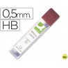 MINAS Q-CONNECT GRAFITO 0.5 HB-ESTUCHE DE 12 MINAS