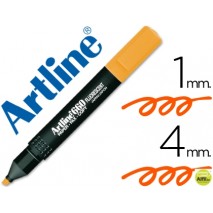 ROTULADOR ARTLINE FLUORESCENTEEK-660 NARANJA -PUNTA BISELADA