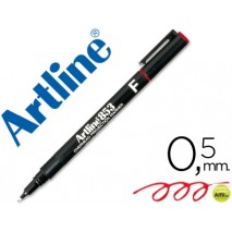 ROTULADOR ARTLINE RETROPROYECCION PUNTA FIBRA PERMANENTE EK-853 ROJO -PUNTA REDONDA 0.5 MM