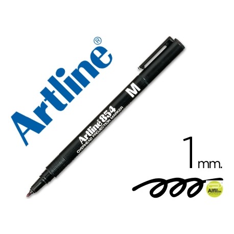 ROTULADOR ARTLINE RETROPROYECCION PUNTA FIBRA PERMANENTE EK-854 NEGRO -PUNTA REDONDA 1 MM