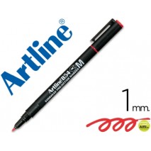 ROTULADOR ARTLINE RETROPROYECCION PUNTA FIBRA PERMANENTE EK-854 ROJO -PUNTA REDONDA 1 MM