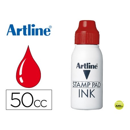 TINTA TAMPON ARTLINE ROJA -FRASCO DE 50 CC