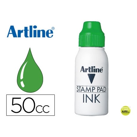 TINTA TAMPON ARTLINE VERDE -FRASCO DE 50 CC
