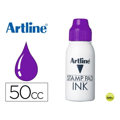 TINTA TAMPON ARTLINE VIOLETA -FRASCO DE 50 CC