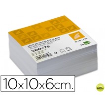 TACO LIDERPAPEL ENCOLADO 100 X 100 X 60MM BLANCO