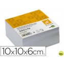TACO LIDERPAPEL ENCOLADO 100 X 100 X 60MM BLANCO