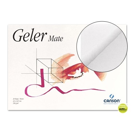 BLOC DIBUJO GELER 32.5X46 -DE 20 HOJAS DE 190 GRAMOS MATE