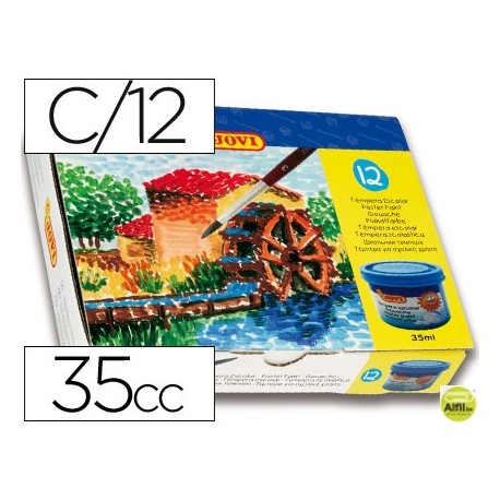 TEMPERA JOVI 35 CC -12 COLORES SURTIDOS