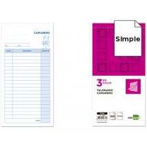 TALONARIO LIDERPAPEL CAMARERO 3/FÌ ORIGINAL T114