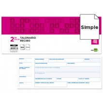TALONARIO LIDERPAPEL RECIBOS 2/FÌ ORIGINAL T134 CON MATRIZ