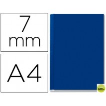 TAPA DE ENCUADERNACION CHANNELRIGIDA 35567 AZUL LOMO A CAPACIDAD 36/70 HOJAS
