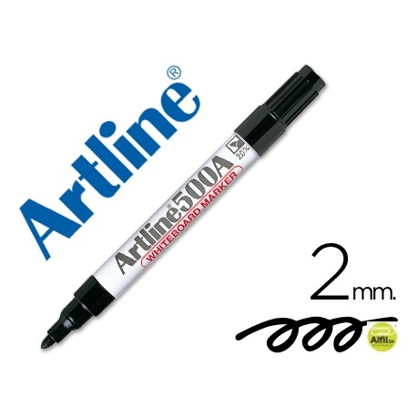 ROTULADOR ARTLINE PIZARRA EK-500 NEGRO PUNTA REDONDA 2 MM RECARGABLE