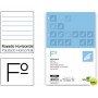 RECAMBIO LIDERPAPEL FOLIO 100 HOJAS 60G/M2HORIZONTAL CON MARGEN 4 TALADROS