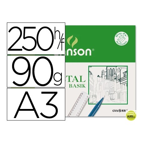PAPEL VEGETAL GUARRO DIN A3 90-95 GR HOJA