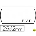 ETIQUETAS METO ONDULADAS 26 X 12 MM PVP BL. ADH 2 -ROLLO 1500 ETIQUETAS