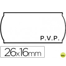 ETIQUETAS METO ONDULADAS 26 X 16 MM PVP BL. ADH 2 -ROLLO 1200 ETIQUETAS