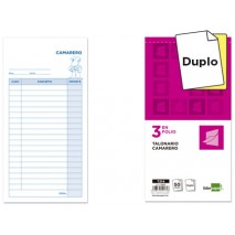 TALONARIO LIDERPAPEL CAMARERO 3/FÌ ORIGINAL Y COPIA T214