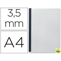 TAPA DE ENCUADERNACION CHANNELFLEXIBLE 35541 NEGRA LOMO AA CAPACIDAD 10/35 HOJAS
