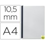 TAPA DE ENCUADERNACION CHANNELFLEXIBLE 35551 NEGRA LOMO B CAPACIDAD 71/105 HOJAS