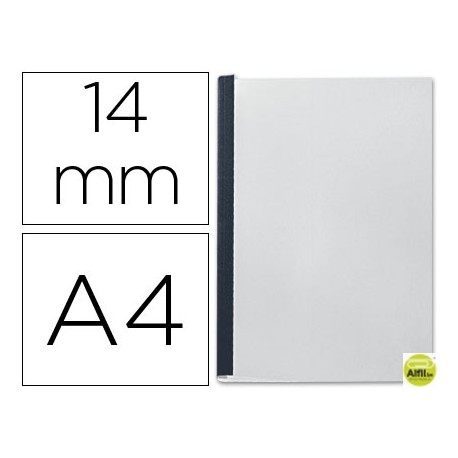 TAPA DE ENCUADERNACION CHANNELFLEXIBLE 35556 NEGRA LOMO C CAPACIDAD 106/140 CAJAS