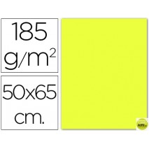CARTULINA GUARRO AMARILLO LIMON 50X65 CM 185 GR