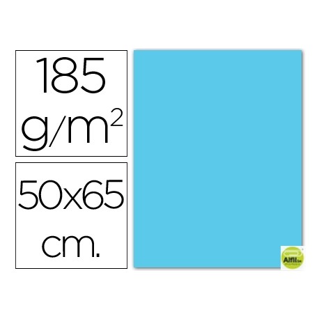 CARTULINA GUARRO AZUL CIELO -50X65 CM -185 GR