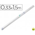ROLLO PLASTICO ADHESIVO LIDERPAPEL 0.33X1.50 50 MC -FORRALIBROS REMOVIBLE
