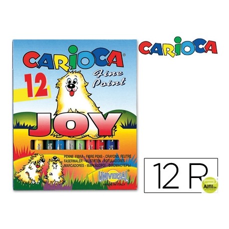 ROTULADOR CARIOCA JOY CAJA DE 12 COLORES