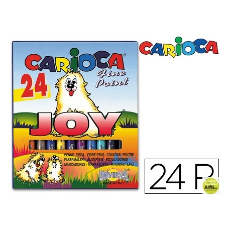 ROTULADOR CARIOCA JOY CAJA DE 24 COLORES
