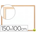 PIZARRA BLANCA Q-CONNECT LAMINADA MARCO DE MADERA 150X100 CM
