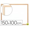 PIZARRA BLANCA Q-CONNECT LAMINADA MARCO DE MADERA 150X100 CM