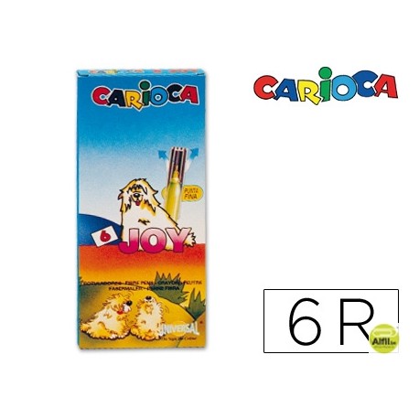 ROTULADOR CARIOCA JOY CAJA DE 6 COLORES