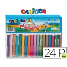 ROTULADOR CARIOCA JOY CRISTAL CAJA DE 24 COLORES
