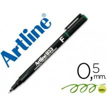 ROTULADOR ARTLINE RETROPROYECCION PUNTA FIBRA PERMANENTE EK-853 VERDE -PUNTA REDONDA 0.5 MM