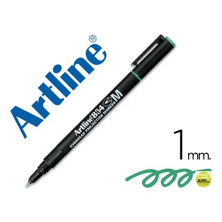 ROTULADOR ARTLINE RETROPROYECCION PUNTA FIBRA PERMANENTE EK-854 VERDE -PUNTA REDONDA 1 MM