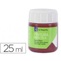 PINTURA PARA TELA LA PAJARITA ROJO INGLES 25 ML