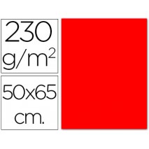 CARTULINA FLUORESCENTE ROJA 50X65 CM
