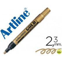 ROTULADOR ARTLINE MARCADOR PERMANENTE TINTA METALICA EK-900 ORO -PUNTA REDONDA 2.3 MM