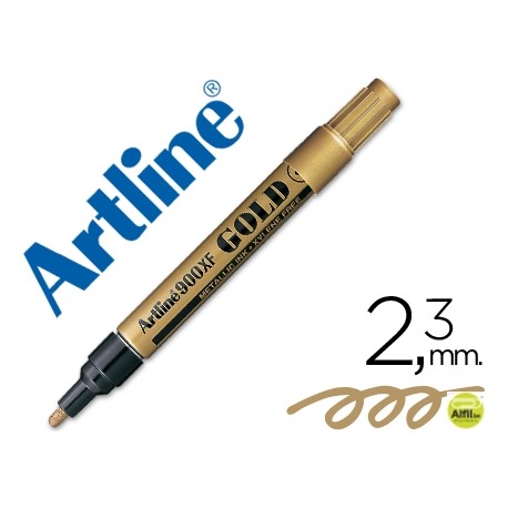 ROTULADOR ARTLINE MARCADOR PERMANENTE TINTA METALICA EK-900 ORO -PUNTA REDONDA 2.3 MM